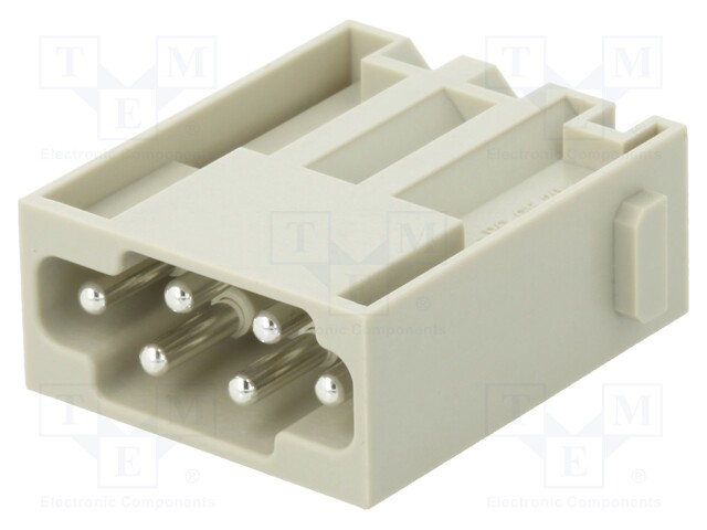 Connector: HDC; module; male; Han Modular; PIN: 6; 16A; 500V