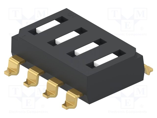Switch: DIP-SWITCH; Poles number: 8; OFF-ON; 0.1A/50VDC; Pos: 2