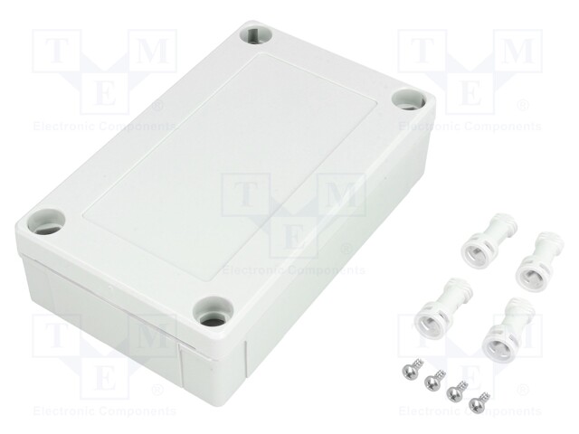 Enclosure: multipurpose; X: 80mm; Y: 130mm; Z: 35mm; MNX; grey; IK08