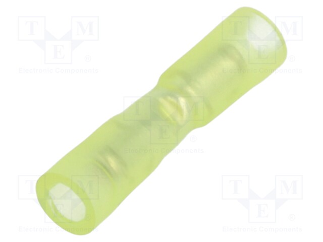 Butt splice; insulated; copper; 0.12÷0.4mm2; tinned; crimped