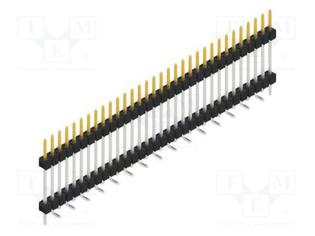 Connector: pin strips; pin header; male; PIN: 32; 2.54mm; SMT; 1x32