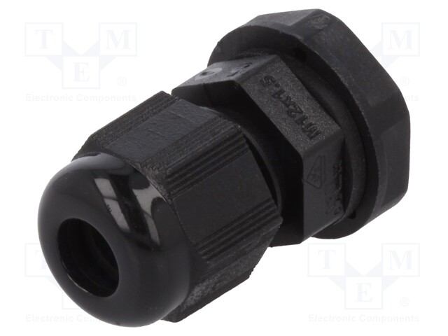 Cable gland; M12; IP66,IP68; Mat: polyamide; black; Pcs: 10