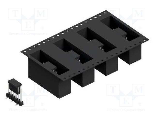 Connector: pin strips; pin header; male; PIN: 6; 2.54mm; SMT; 1x6