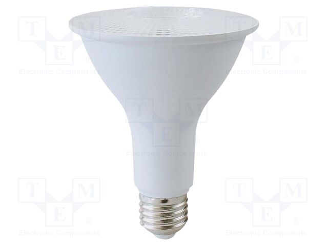 LED lamp; white warm; E27; 220÷240VAC; 800lm; P: 11W; 40°; 3000K