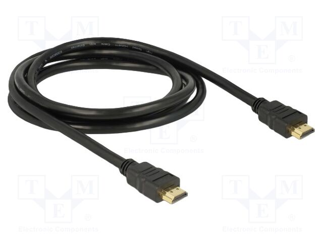 Cable; HDMI plug,both sides; HDMI 1.4,High Speed + Ethernet
