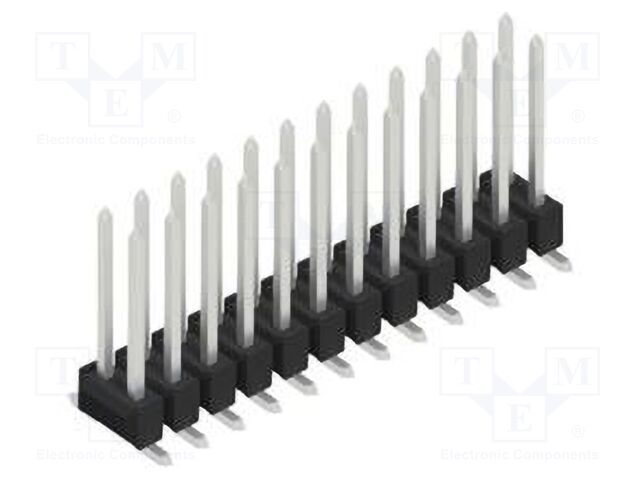 Connector: pin strips; pin header; male; PIN: 24; 2.54mm; SMT; 2x12