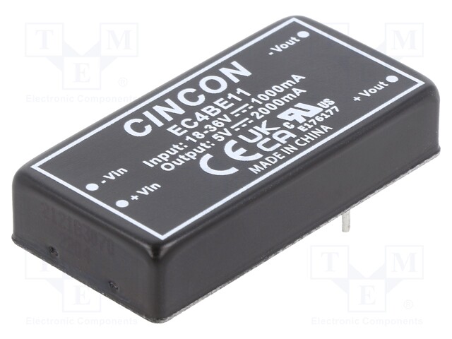 Converter: DC/DC; 10W; Uin: 18÷36V; Uout: 5VDC; Iout: 100÷2000mA