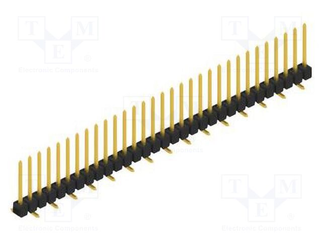 Connector: pin strips; pin header; male; PIN: 31; 2.54mm; SMT; 1x31