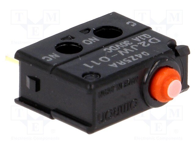 Microswitch SNAP ACTION; without lever; SPDT; 0.1A/30VDC; Pos: 2