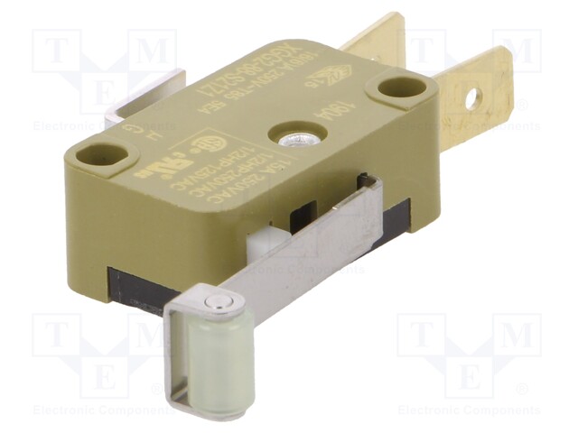 Microswitch SNAP ACTION; with lever (with roller); SPDT; Pos: 2