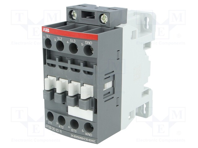 Contactor: 3-pole; NO x3; Auxiliary contacts: NO; 24÷60VAC; 9A