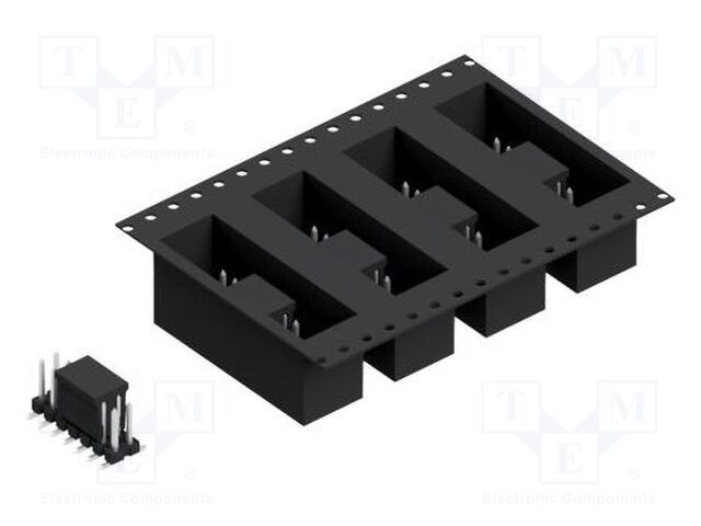 Connector: pin strips; pin header; male; PIN: 14; 2.54mm; SMT; 2x7