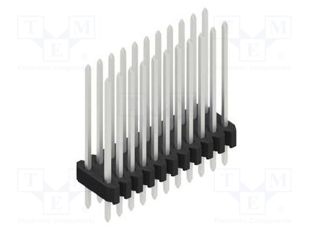 Connector: pin strips; pin header; male; PIN: 22; 1.27mm; THT; 2x11