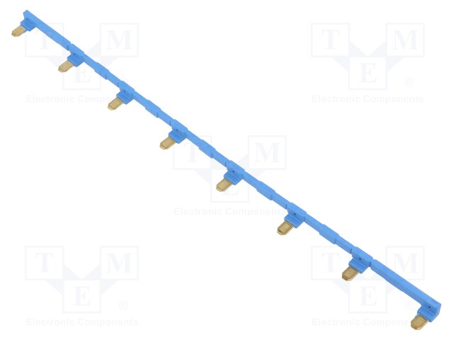 Connection bridge; 10A; 250VAC; Colour: blue