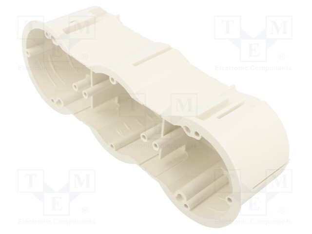 Enclosure: back box; Ø: 63mm; Z: 60mm; plaster embedded; deep; white