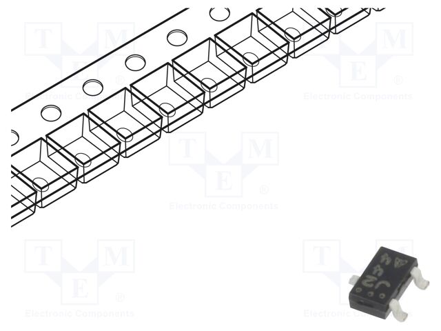 JFET Transistor, -25 V, 20 mA, 40 mA, -1.8 V, SOT-23, JFET