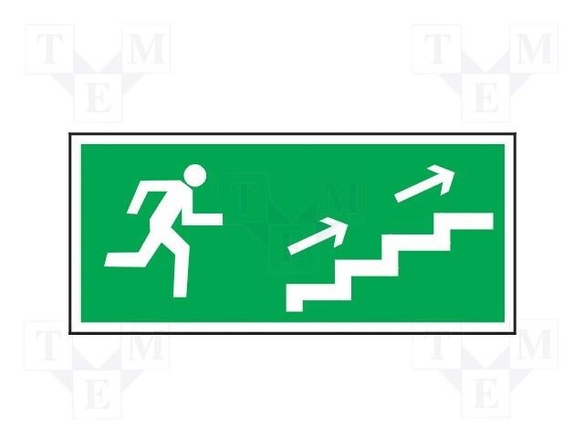 Safe condition sign; W: 150mm; H: 300mm; PLA; photoluminescent