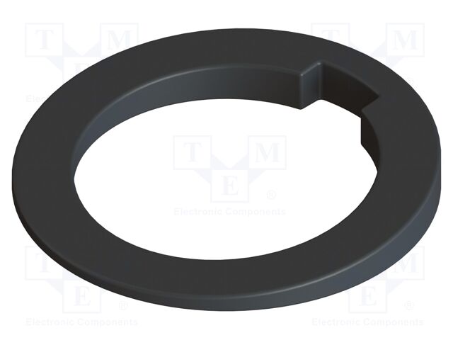 Camera spacer; black; Features: sloped 5°