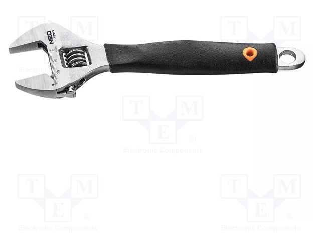 Wrench; adjustable; 200mm; Max jaw capacity: 28mm