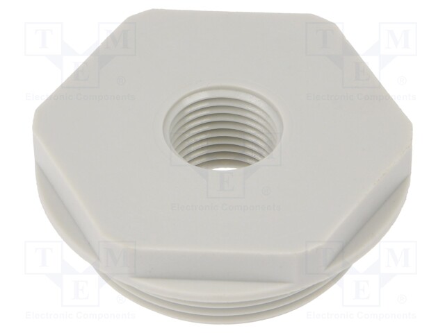 Reduction of threads for glands; Int.thread: M16; polyamide