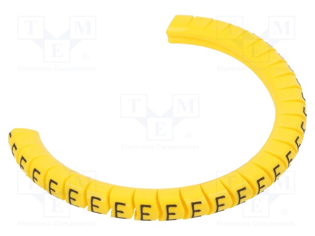 Markers for cables and wires; Label symbol: E; 2.5÷5mm; PVC; PA