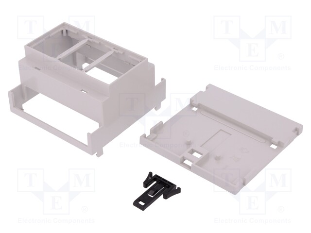 Enclosure: for DIN rail mounting; Y: 90mm; X: 88mm; Z: 53mm; PPO