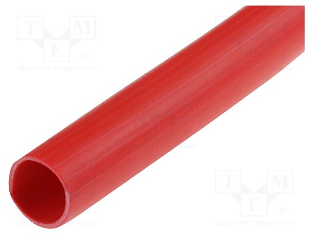 Insulating tube; Mat: PVC; red; -45÷125°C; Øint: 4mm; L: 50m