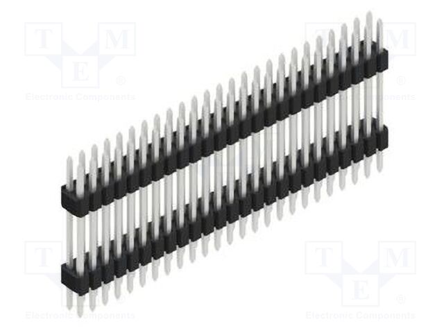 Connector: pin strips; pin header; male; PIN: 50; 1.27mm; THT; 2x25