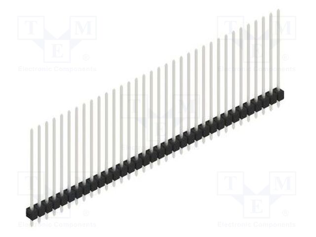 Connector: pin strips; pin header; male; PIN: 34; 2.54mm; THT; 1x34