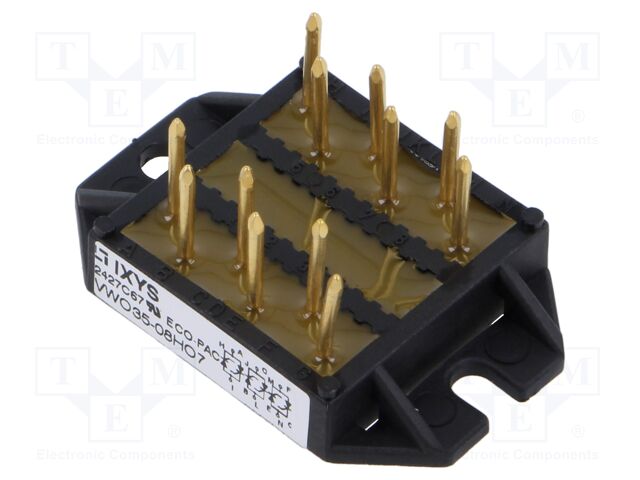 Module: thyristor; triple independent,opposing; 800V; 16A; screw