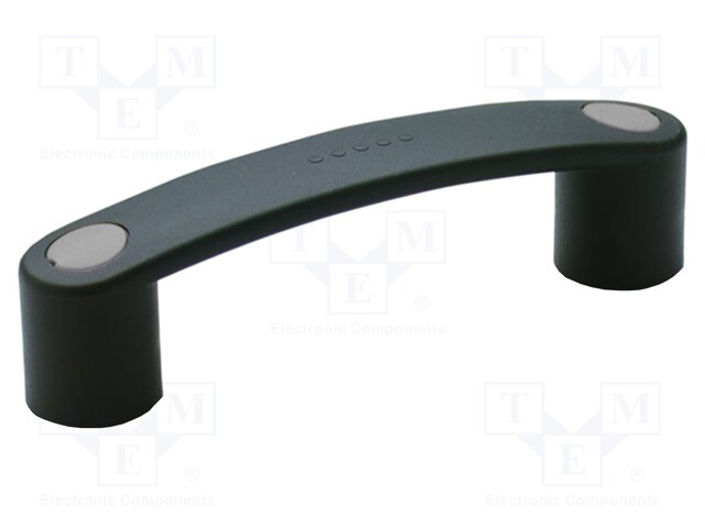 Handle; Mat: technopolymer (PA); black; H: 39mm; L: 144mm; grey