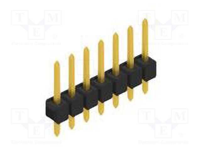 Connector: pin strips; pin header; male; PIN: 7; 2.54mm; THT; 1x7