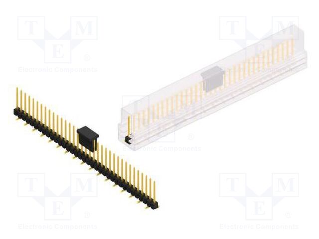 Connector: pin strips; pin header; male; PIN: 35; 2.54mm; SMT; 1x35