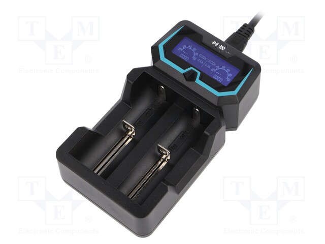 Charger: microprocessor-based; Li-Ion,Ni-Cd,Ni-MH; 2A