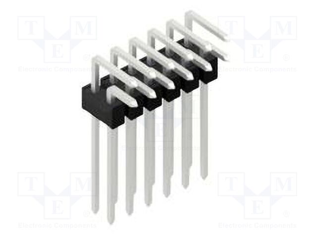Connector: pin strips; pin header; male; PIN: 12; 2.54mm; THT; 2x6