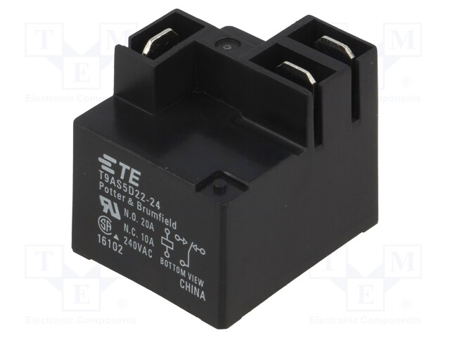 Relay: electromagnetic; SPDT; Ucoil: 24VDC; 20A; Ucoil min: 18VDC