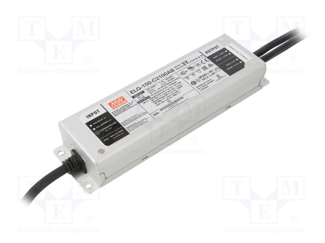 Power supply: switched-mode; LED; 151.2W; 36÷72VDC; 1050÷2100mA