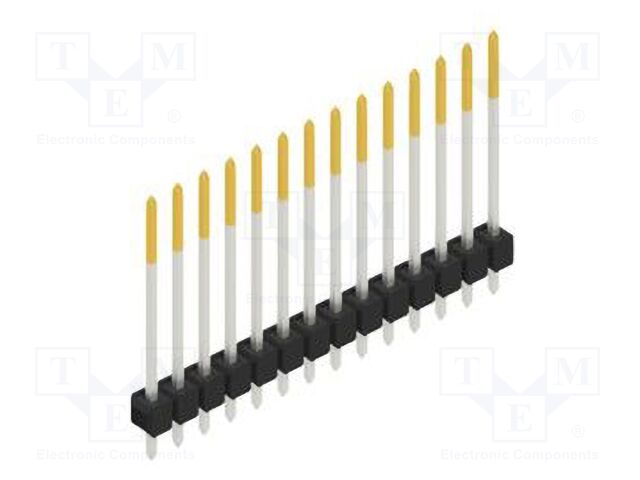 Connector: pin strips; pin header; male; PIN: 14; 2.54mm; THT; 1x14