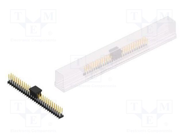 Connector: pin strips; pin header; male; PIN: 56; 2mm; SMT; 2x28