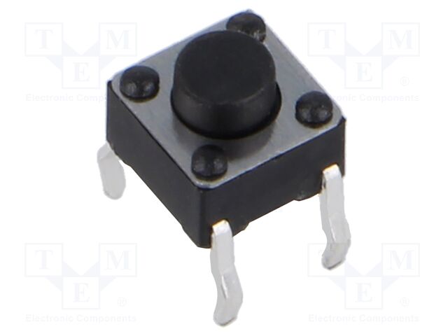 Microswitch TACT; SPST; Pos: 2; 50mA/12VDC; THT; none; 2.6N; 6x6mm
