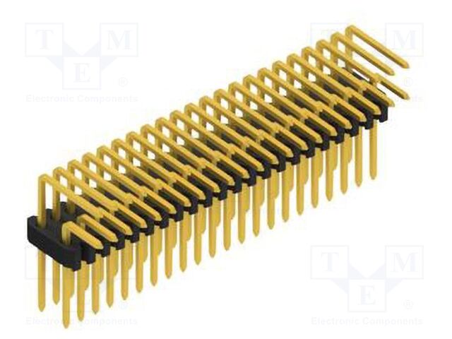 Connector: pin strips; pin header; male; PIN: 44; 1.27mm; THT; 2x22