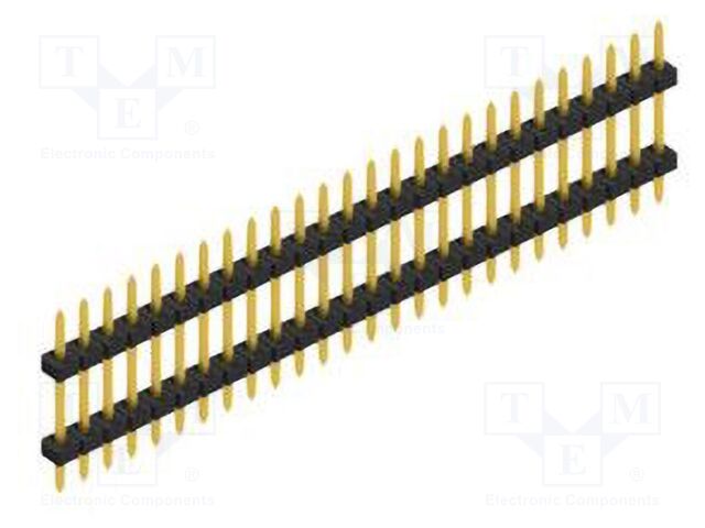 Connector: pin strips; pin header; male; PIN: 26; 2mm; THT; 1x26