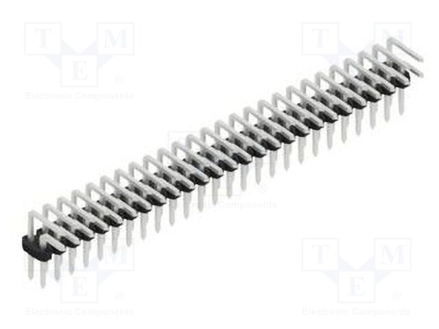 Connector: pin strips; pin header; male; PIN: 52; 2mm; THT; 2x26