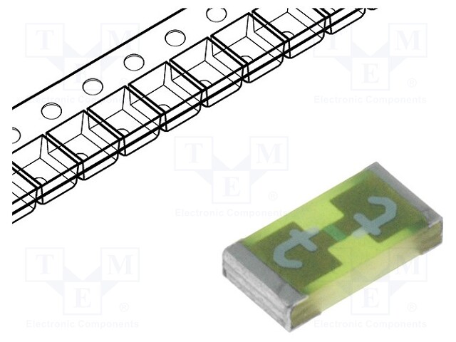 Fuse, Surface Mount, 2.5 A, USI 1206 Series, 32 V, 63 V, Fast Acting, 1206