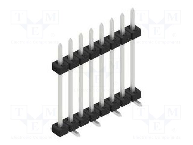 Connector: pin strips; pin header; male; PIN: 8; 2mm; SMT; 1x8; 100V