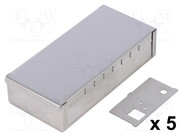 Enclosure: shielding; X: 50mm; Y: 106mm; Z: 26mm; steel