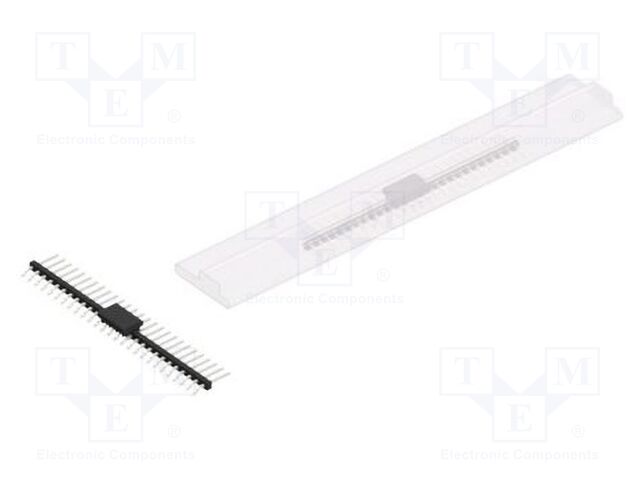 Connector: pin strips; pin header; male; PIN: 27; 2mm; SMT; 1x27