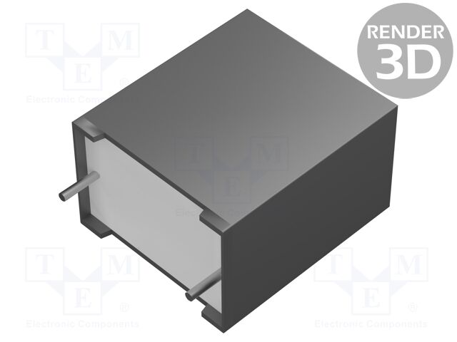 Capacitor: polypropylene; X2; 10nF; 15mm; ±10%; 18x5x11mm; 275VAC