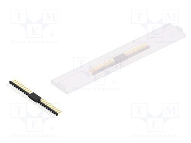 Connector: pin strips; pin header; male; PIN: 24; 2mm; SMT; 1x24