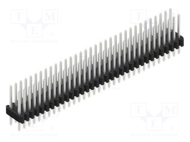 Connector: pin strips; pin header; male; PIN: 66; 1.27mm; THT; 2x33